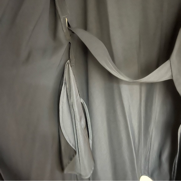 Everlane Black Mini Wrap Dress - Japanese Goweave - Pockets - Picture 9 of 9